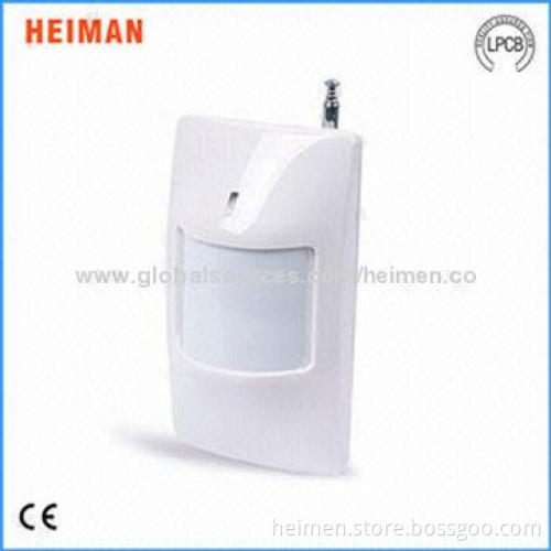 Wireless Mini Intelligent PIR Sensor with Outdoor Antenna, Sized 106*62*46mm